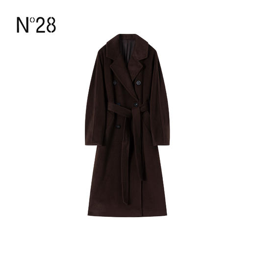 N°28  2025秋冬复古双排扣羊毛大衣毛呢外套女8855A1D876  商品图2