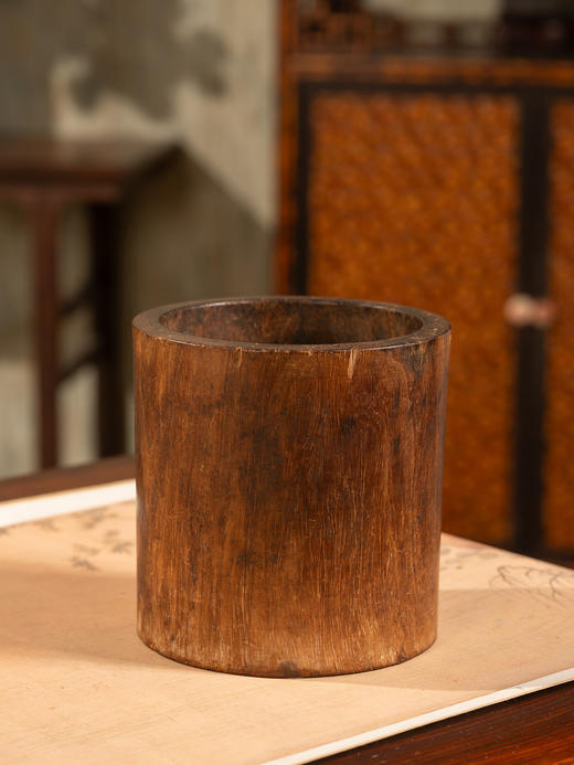 清早期	黄花梨笔筒 商品图2