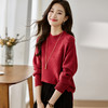韩版宽松毛衣半高领，简约大气厚款保暖针织衫女上衣CC-LL-1660 商品缩略图2