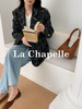 拉夏贝尔/La Chapelle高级感重工编织小香风外套~翻领双排扣廓形西装 商品缩略图3