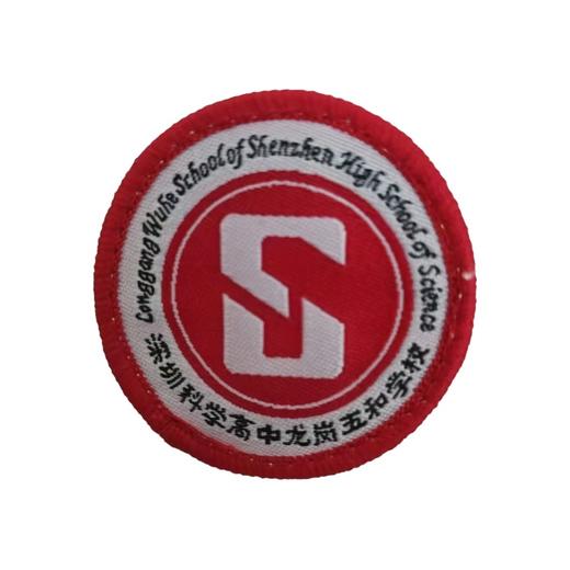 通版深圳市龙岗区五和学校织唛加背胶校徽姓名贴章可缝烫现货发51 商品图1