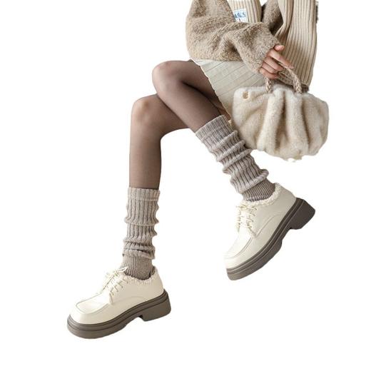 【YW】无忧购【甄选】19元2件堆堆袜套女秋冬保暖小腿中筒袜子日系jk美拉德腿套粗针小皮鞋袜子（截单后3-5天发货) 商品图3