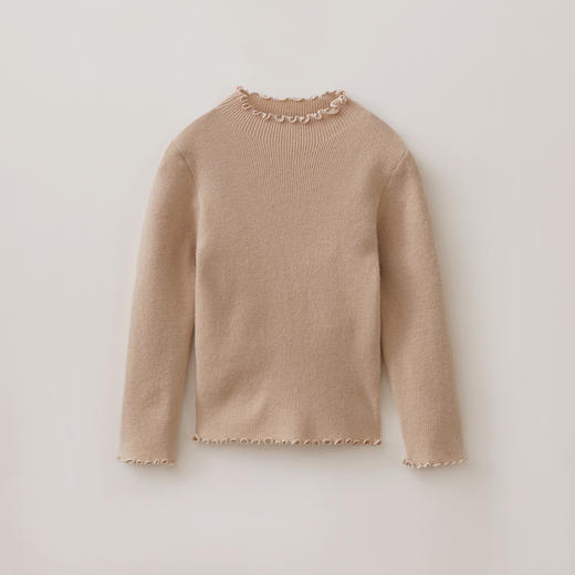 马克珍妮女童轻柔保暖绵羊毛针织衫2025年秋冬新款551821 商品图3