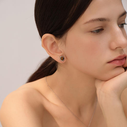 【微信专享款】ARSIS｜秘密花园系列 虎眼纳财小耳钉 商品图9