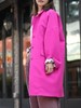 TYNVIE 纯羊毛超大号纽扣外套 - 霓虹粉 商品缩略图6