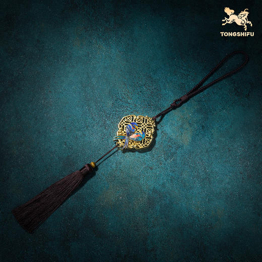 铜师傅《四喜临门》桌面客厅喜鹊包包铜挂件 家居装饰乔迁礼物 商品图2