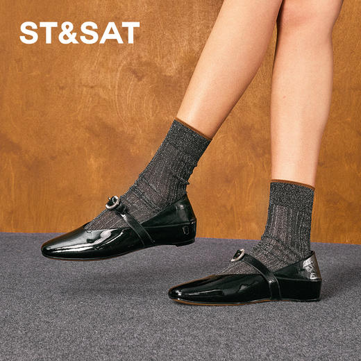 星期六简约轻奢一脚蹬玛丽珍SSD3111584 商品图3