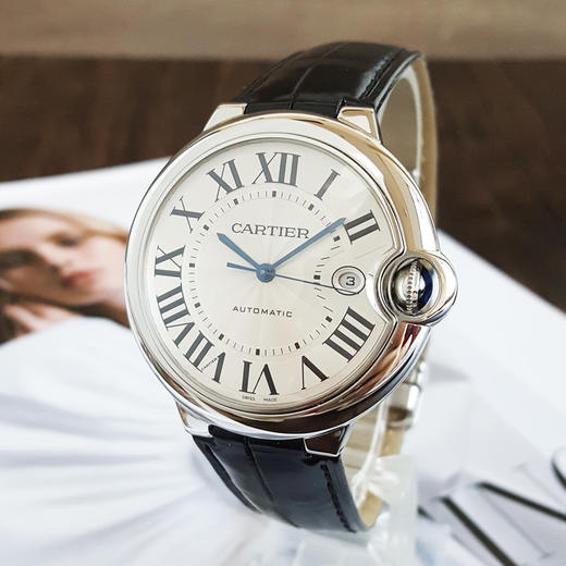 【95新】CARTIER卡地亚W69016Z4自动机械机芯日期显示42mm（男款）蓝气球系列精钢111125NJS17 商品图1