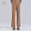 乔万尼新品100%绵羊毛高级感立体剪裁质感显瘦直筒裤ED4F738 商品缩略图1
