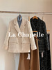 拉夏贝尔/La Chapelle高级感重工编织小香风外套~翻领双排扣廓形西装 商品缩略图0
