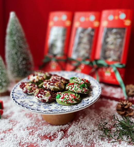 【圣诞花环曲奇】顶级安佳黄油  蔓越莓花环曲奇新口味  采用进口可可制作  口感层次丰富多样 每一口都是酥脆 商品图3