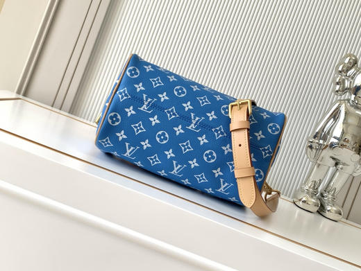 秋冬特惠💰1600 渠道级LV【全钢五金 MB163c01变码芯片】te级LV 全套包装 M24424蓝色 本款Speedy P9 Bandoulière25手袋 商品图3