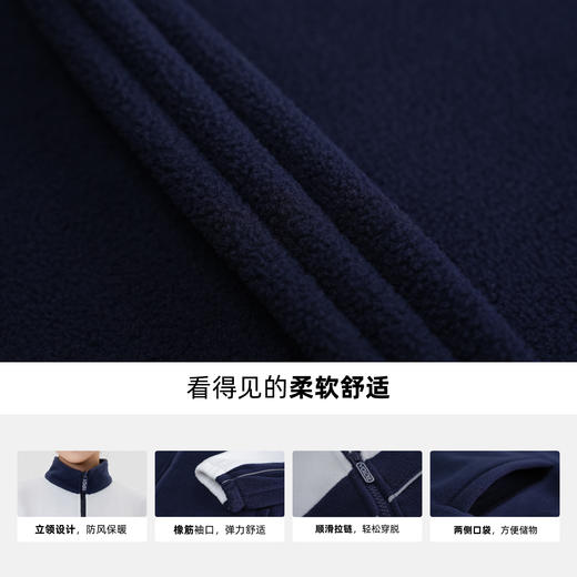 雅兰特中学生摇粒绒外套/可做冲锋衣内胆-深圳校服 商品图2