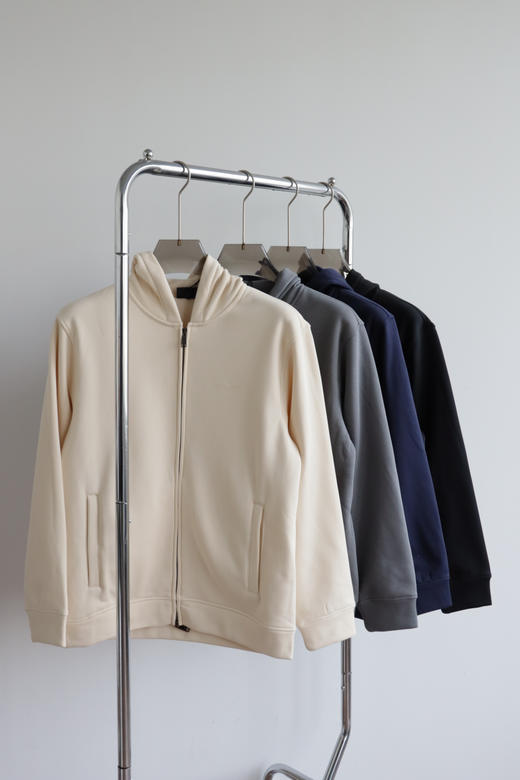 25秋冬新 E.@ 加绒拉链开衫外套/连帽卫衣 WY003 商品图3