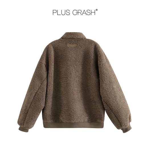 PLUS CRASH冬季新款底特律保暖老钱风高级感加厚百搭毛领夹克外套 商品图4