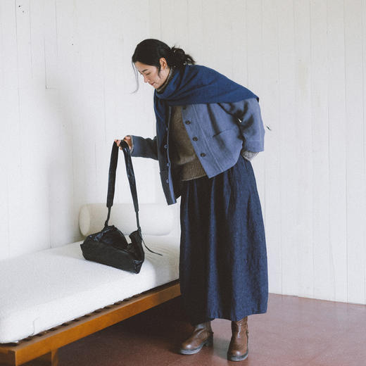 绽放775朵/落肩帅气短外套·纯亚麻新中式外套女2025新款百搭上衣 商品图1