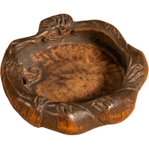 清	竹雕灵芝纹香盘 商品图5