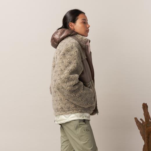 ANKUSHA提花抓绒服仿羊羔绒上衣户外防静电立领外套UPPERVOID二普纬度 商品图2