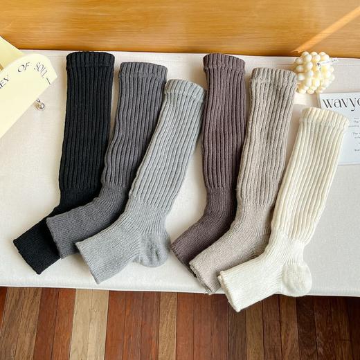 【YW】无忧购【甄选】19元2件堆堆袜套女秋冬保暖小腿中筒袜子日系jk美拉德腿套粗针小皮鞋袜子（截单后3-5天发货) 商品图4