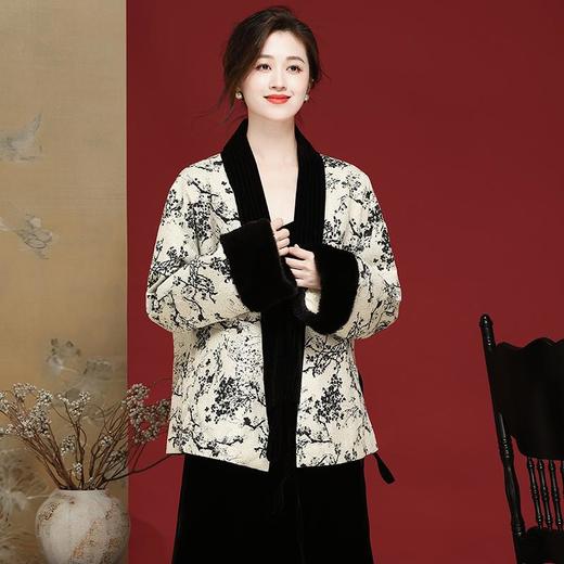 新中式国风羽绒服，冬款中国风提花长袖百搭款OY24390 商品图2
