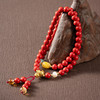 岸纾 福禄双全天然朱砂葫芦精品双圈手串 商品缩略图1