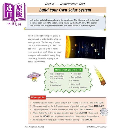 预售 【中商原版】英国原版CGP 小学三年级 英语目标练习册5册 7-8岁 手写写作阅读理解语法 KS2 English Targeted Question Book 商品图4