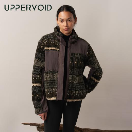 ANKUSHA提花抓绒服仿羊羔绒上衣户外防静电立领外套UPPERVOID二普纬度 商品图0