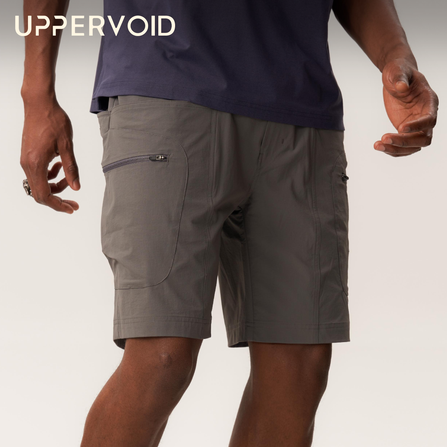 WUNAMBAL短裤多口袋户外运动跑步速干短裤UPPERVOID二普纬度
