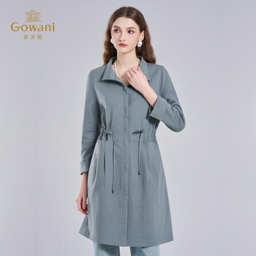 【绵羊毛】乔万尼秋冬新款绵羊毛大衣重磅羊毛收腰保暖外套EI4A571 商品图1