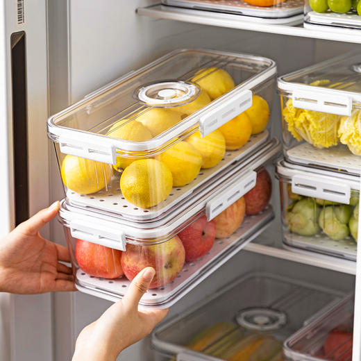 摩登主妇冰箱整理收纳盒食品级专用蔬菜水果保鲜大容量密封分装盒 商品图0
