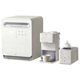 小白熊消毒柜婴儿紫外线带烘干2030+定量泡奶机5061+红外摇奶器暖奶5096