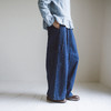绽放798朵/牛仔很忙·立体裁剪半腰松紧气球感牛仔裤复古显瘦长裤 商品缩略图0