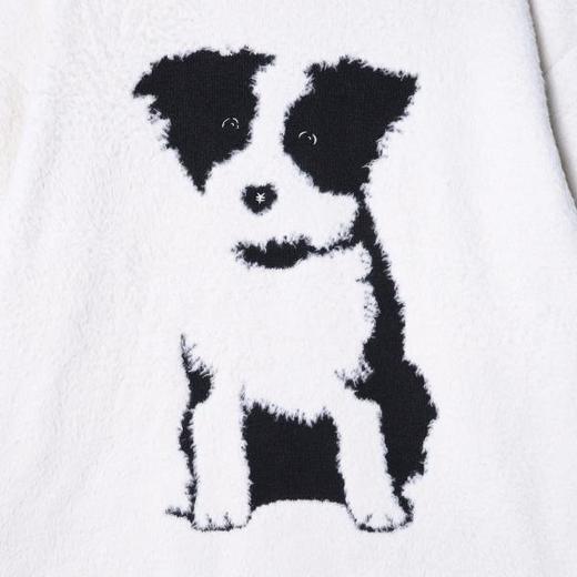 88116SDSA男士秋冬新款痞帅男装简约小狗图案圆领毛衣慵懒风舒适百搭 商品图3