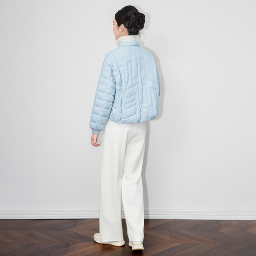 90白鸭绒短款羽绒服外套防风保暖立领减龄WLZD2514203 商品图1
