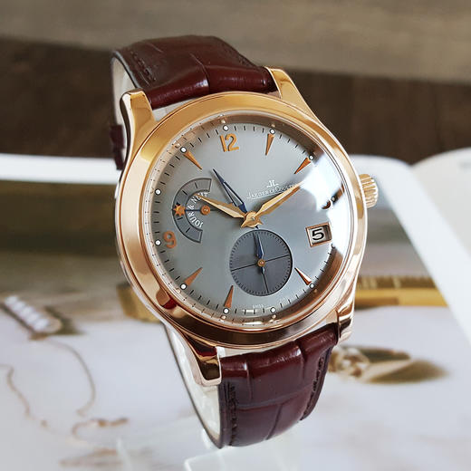 【95新】Jaeger-LeCoultre积家Q1622420自动机械机芯日期显示、双时区显示、昼夜显示40mm（男款）大师系列18k玫瑰金031125TJ18 商品图2