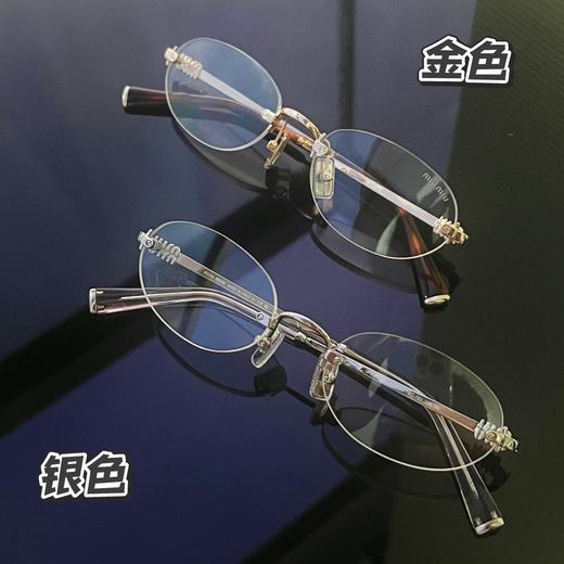 MIU家合金椭圆形眼镜 时尚超轻百搭装饰眼镜 商品图12