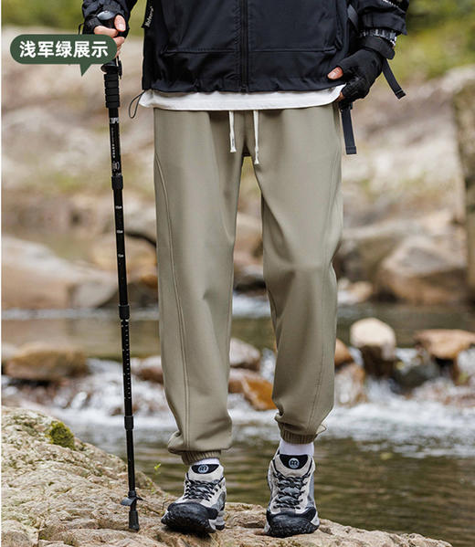 男女同款！【Schenvega 鸟家同款七防加绒冲锋裤】防寒 防风 抗皱 防水 耐磨 透气 高品质细格纹面料 软糯亲肤 上身轻盈不压身 两个款式四个颜色可选 商品图5