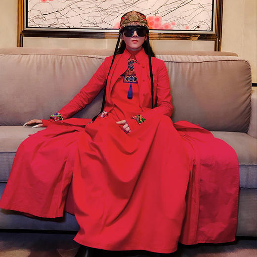 【杨老师同款】摇红民族风印花连衣裙 | 现货加急发 商品图8