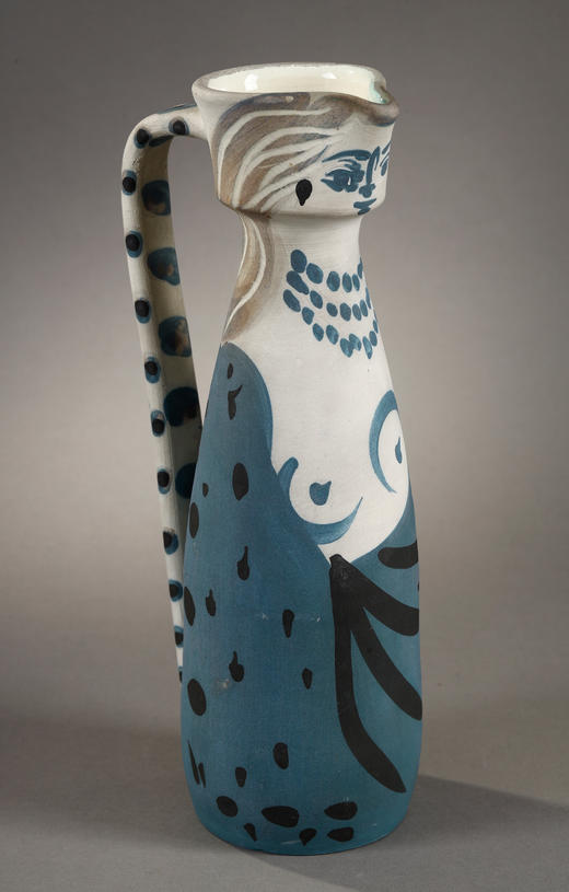 独角鹿西洋古董1955年代西班牙艺术巨匠毕加索与法国Madoura工坊合作出品限量装饰陶瓶「Femme (A.R.301) 女人像 301」 商品图3