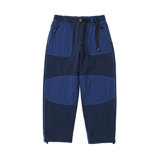 吃茶去chichaqu25秋冬山系拼接抓绒摇粒绒保暖宽松户外卫裤束脚 商品图4