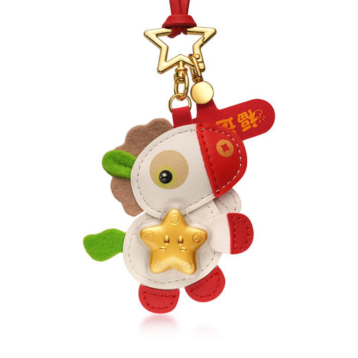 严选 | 赚元马福运双全新年挂饰999足金 2026马年红新春礼品钥匙扣宝宝挂件 商品图9