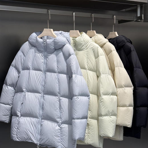 女士1036-1泡芙羽绒系列 中长款多彩羽绒服 轻盈保暖 90羽绒（常熟羽绒服工厂购） 商品图6