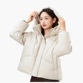 女士9313短款宽松连帽一体羽绒服 90鸭绒（常熟羽绒服工厂购）
