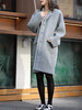 TYNVIE 纯羊毛超大号纽扣外套 - 淡灰色 商品缩略图0