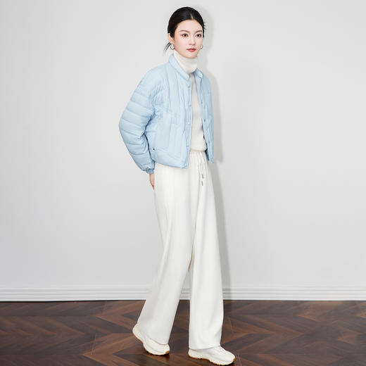 90白鸭绒短款羽绒服外套防风保暖立领减龄WLZD2514203 商品图0