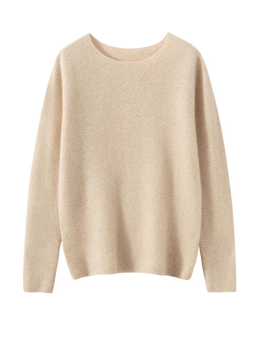 纯羊绒小船领套头衫 商品图6