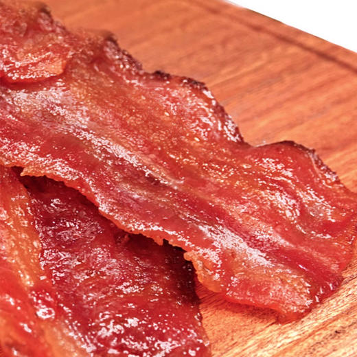 【新品】美珍香锁鲜盒装经典烧烤培根肉干200g非猪肉脯零食肉片 商品图3