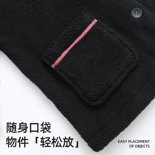 芬腾布朗熊联名新款珊瑚绒女睡衣加绒加厚保暖长袖长裤家居服套装 商品图3