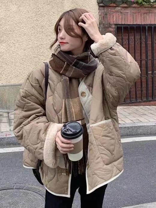 特价出！不退换！ 保暖厚实两面穿菱格棉衣外套！ 商品图0