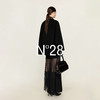 N°28 山羊绒拼接皮领宽松呢子大衣8855A1D726  商品缩略图4